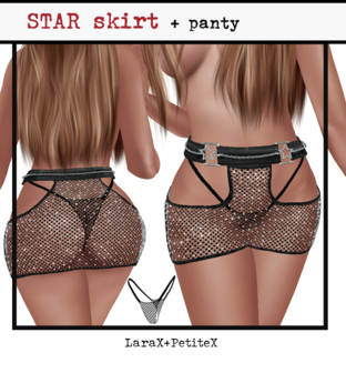 Second Life Marketplace - ::: darKrose::: Star skirt + panty